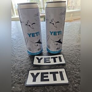 2 Yeti Stash Cans, Hidden Storage Safe Slim 12oz Limited Edition, Plus Sticker